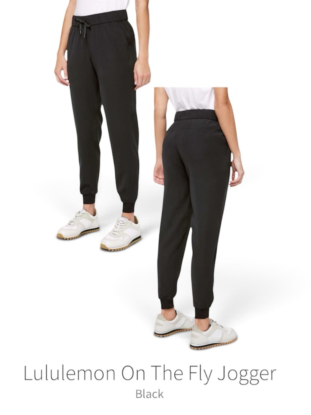 VEUC Lululemon On The Fly Jogger Black - size 8